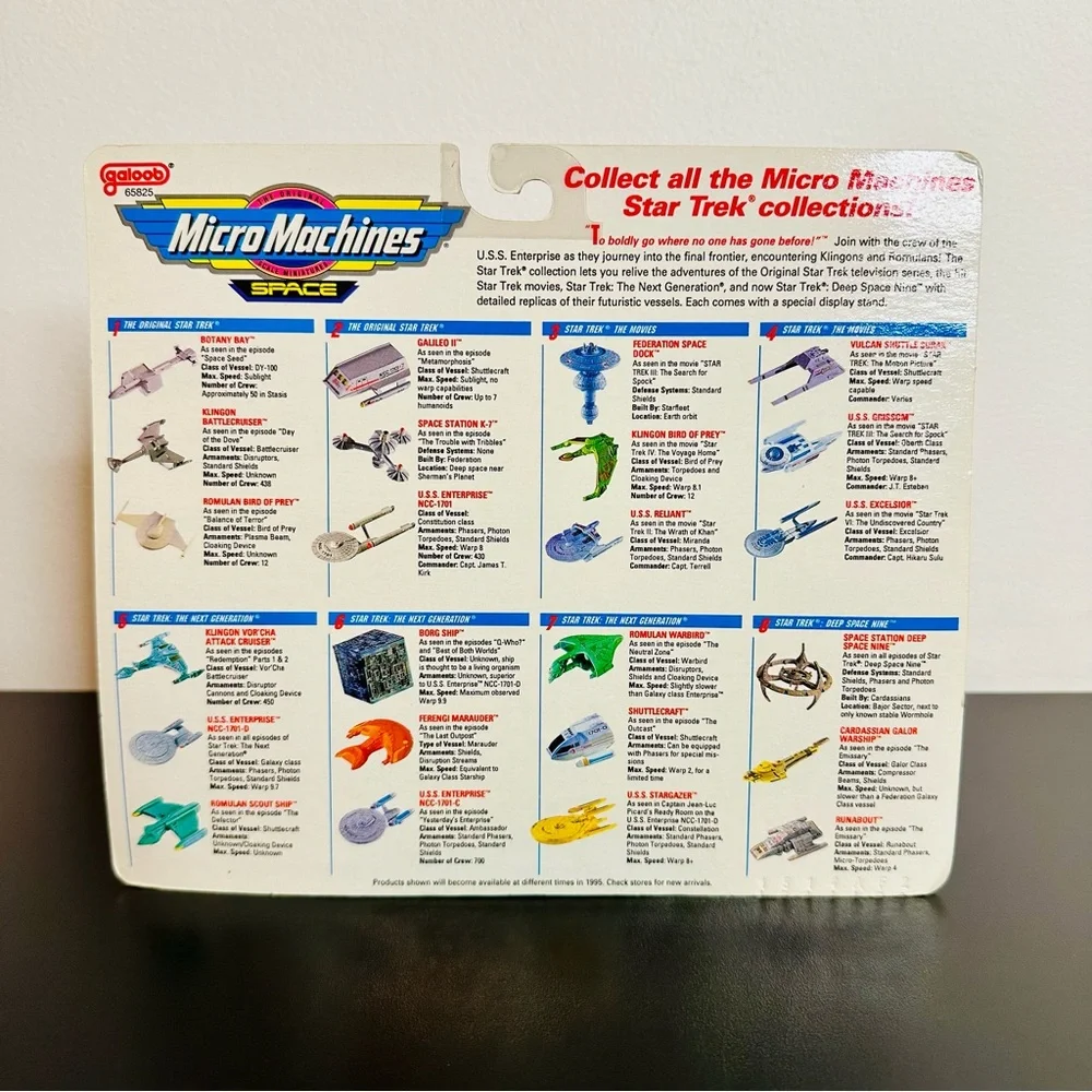 Micro Machines Star Trek The Next Generation STARGAZER WARBIRD SHUTTLECRAFT New! - Picture 4 of 7